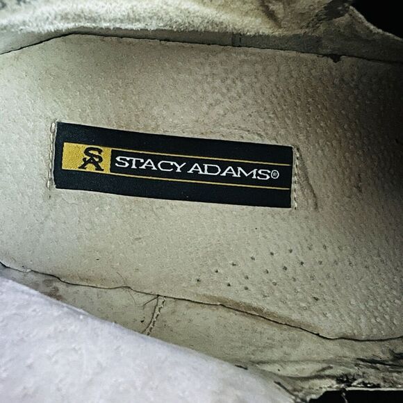 Stacy Adams Brown Leather Square Toe Ankle Dress Chelsea Boots Mens Size 13M - Picture 7 of 8